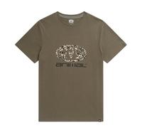 Animal Mens Jacob Organic T-Shirt - Green - S - Green - 100% Mixed