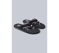Animal Men's 'Jekyl' Soft Padded Lightweight Casual Slip On Pool Beach Flip-Flops in Jet Black | Size: 9 Animal Jet Black 9