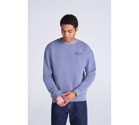 Animal Men's 'Jonah' Ribbed Cuffs Cotton Drop Shoulder Sweatshirt in Dark Blue | Size: XS Animal Dark Blue XS