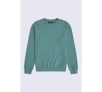 Animal Men's 'Jonah' Ribbed Cuffs Cotton Drop Shoulder Sweatshirt in Green | Size: Large Animal Green L