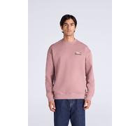 Animal Men's 'Jonah' Ribbed Cuffs Cotton Drop Shoulder Sweatshirt in Pink | Size: XL Animal Pink XL