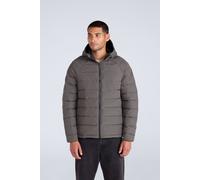 Animal Men's 'Light Cloud Cosi' Warm Full Zip Adjustable Hood Marl Padded Jacket in Khaki | Size: XS Animal Khaki XS