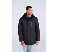 Animal Men's 'Lisbon' Waterproof Breathable Side Pockets Taped Seams Thermal Parka in Black | Size: Medium Animal Black M