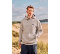 Animal Men's 'Nick' Heavyweight Kangaroo Pocket Elastic Hem Cotton Snug Fit Hoodie in Grey | Size: Small Animal Grey S