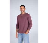 Animal Mens Noah Organic Henley T-Shirt - Dark Purple - XL - Dark Purple
