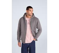 Animal Men's 'Samuel' Full Zip Lightweight Sherpa Lined Cotton Relaxed Fit Hoodie in Olive | Size: Small Animal Olive S