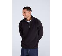 Animal Men's 'Stockholm' Half Zip Breathable Soft Warm & Cosy Snug Fit Fleece in Jet Black | Size: Large Animal Jet Black L