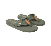 Animal Mens Tidal Flip Flops - Khaki Green - 8 UK - Khaki Green