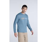 Animal Men's 'Tommy' Long Sleeve Graphic Cotton T-Shirt in Blue | Size: XS Animal Blue XS