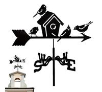 Animal Metal Weather Vane - Decorative Weathercock, Wind Direction Stake | Sturdy Outdoor Metal Weather Vane with Unique Bird Nest Design, Ideal for Garden, Balcony, Boats, Farmhouses