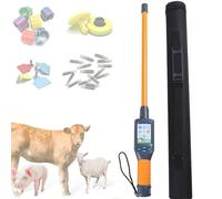 Animal Microchip Scanner, 134.2KHz USB Bluetooth RFID Reader for Livestock and Pet ID Registration, High Performance with Mass Data Storage