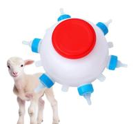 Animal Milk Feeder - Synthetic 2.5L Polymer, Hexagonal Nipple Interface, Livestock Nutrition Component, Professional Agricultural Maintenance Equipment | Goat Bucket with Master Pasture Management Cre