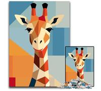 Animal Minimalist Flat Jigsaws 1000 Pieces for Adults Challenging Puzzles DIY Decoration Brain Challenge for Adult Family 1000 PCS(75x50cm)