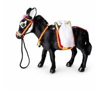 Animal Model Toy Stuffed Animal Cuddly Figure Realistic Detail Soft Huggable Texture Child Safe Build suitable for imaginative play bedroom shelf display gift giv, Black Gold, 22 cm