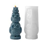 Animal Molds - 3D Cute Stackable Candle Molds | Reusable Silicone Animal Candles Mold for DIY Candle Making | Holiday Thanksgiving Party Decor for Home Office Desk School Apartment Room