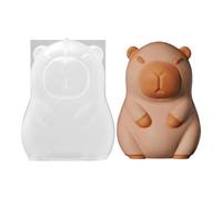 Animal Molds Silicone,3D Capybara Silicone Mold - Flexible Reusable Non-Stick Lovely Mould for Ice Cream Cake Ice Block Figurine Casting Jewelry Making Pudding Art Projects Crafting