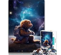 Animal Monkey 1000 Piece Jigsaw Puzzles for Adults Gifts,Decompressing Intellectual Educational Toy Perfect Decoration (38x26cm)