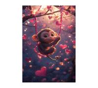 Animal Monkey Jigsaw Puzzles for Adults 500, Fun Challenging Educational Games, Difficult Jigsaw Puzzles for Adults, Puzzle 500 Pieces