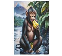 Animal Monkey Jigsaw Wooden Puzzles for Adults 1000 Piece Puzzle Challenging Game Toys Birthday Gift for Adults Kids Boys Girls 78×53cm