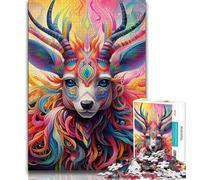Animal Moose Jigsaw Puzzles for Teenagers 1000 Piece Puzzle,Decompressing Intellectual Educational Toy Perfect Decoration (38x26cm)