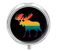 Animal Moose Pill Case Travel Medicine Organizer Box