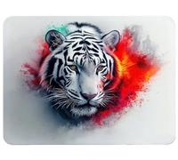 Animal Mouse Mat 220x180x3mm Tiger Mouse Pad, Thick Non-Slip Rubber Base Desk Mat and Stitched Edge, Optimised Gaming Sensors Mousepad Office Accessorie for Home Computers Learning Laptop PC, Model659