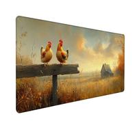 Animal Mouse Mat, Cottage Gaming Mouse Pad 64x32in, Desk Mat Large, Office Desk Accessories, Mousepad Large with Stitched Edges, Improved Precision and Speed, for PC Gaming, Laptop, Office, 5-7482