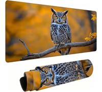 Animal Mouse Mat Gaming Mouse Pad Owl Large Desk Mat 1000x400 mm J0-542