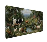 Animal Mouse Mat, Plant Gaming Mouse Pad 40x20in, Desk Mat Large, Office Desk Accessories, Mousepad Large with Stitched Edges, Improved Precision and Speed, for PC Gaming, Laptop, Office, 3-6812