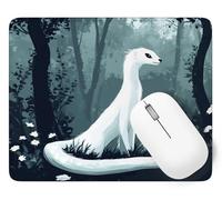 Animal Mouse Mat, Small Mouse Pad Fox Waterproof Gaming Mousepad, Mini Desk Mat 34 x 28 cm with Anti-Slip Base, Stitched Edges Mousepad, Keyboard, Mousemats for Desk, Office, Gifts for Women p1j-43