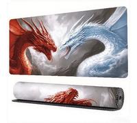 Animal Mouse Mat XXL 23.6x11.8x0.12 inch Large Gaming Mouse Pad Dragon Desk Mat Stitched Edges Washable Japanese Mousepad with Anti-Slip Rubber Base Computers Desk Pad for Laptop Office Decor,Model530