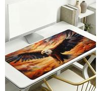 Animal Mouse Pad 700 x 300 x 3 mm Extended Large Mouse Mat, Keyboard Mousemat, Desk Mat Workspace Decor with Anti-Slip Base & Anti-Fray Edges, Waterproof Desk Accessories for Work (Eagle) L-x1873