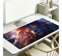 Animal Mouse Pad 800 x 400 x 3 mm Extended Large Mouse Mat, Keyboard Mousemat, Desk Mat Workspace Decor with Anti-Slip Base & Anti-Fray Edges, Waterproof Desk Accessories for Work (Lion) L-x1900