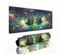 Animal Mouse Pad Large 800x300x3mm Desk Mat Pond Gaming Mouse Pad Table Protector Non-Slip Rubber Base Textured for Stable Grip on Smooth Surfaces Wear-Resistant Mousepad for Computers, Laptop W1-189