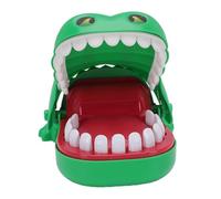 Animal Mouth Biting Finger Toy for Exciting Party Games - Safe Odorless Plastic with Turntable (Large Green)