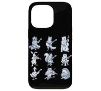 Animal Music Band Playing Instruments Guitar Music Lover Case for iPhone 13 Pro