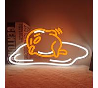 Animal Neon Sign Japanese Lazy Egg Neon Sign for Wall Decor Dimmable Anime Led Light Sign Kawaii Neon Light Sign Cute Light Up Sign for Bedroom Game Room Kids Teens Birthday Gifts Cinsyarn