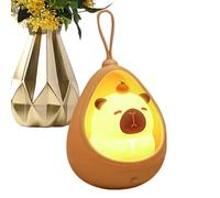 Animal Night Light,Capybara Cute Light - Rechargeable Squishy Auto-Sensing Ornament Lighting for Nursery Desk Bedroom Kids Toddler Bedside