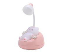 Animal Night Light Cute Night Light Table Night Light Table Night Light Cute Cat Shape 3 Brightness Eye Care Animal Bedside Lamp for Bedroom Pink