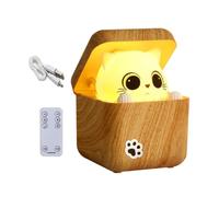 Animal Night Light | Sound Activated 3 Modes Dimmable Hiding Cat | Decorative Table Lamp | for Home Bedside Living Room Cabinet Coffee Table Nightstand Entryway Living Room