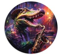 Animal Nile Crocodiles 1000-Piece Jigsaw Puzzle Cardboard Jigsaw for Mother'S Day, Birthdays, Christmas (67.5x67.5cm)