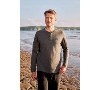 Animal Noah Mens Henley Top - Grey