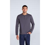 Animal Noah Mens Henley Top - Grey