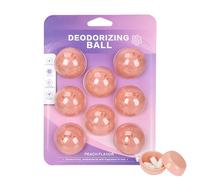 Animal Odour Absorber Balls - Eight Pack Lemon Scented Air Refreshing Balls | Refreshing Air Beds Animal Cages Litter Trays, Cats Odor Eliminator Room Kitchen C
