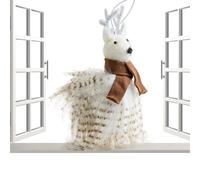 Animal Ornament - Plush And Felt, 18x8x8cm Christmas Felt Animal Craft Decoration | Handmade Soft Christmas Tree Pendant And Holiday Home Decoration For Table, Fireplace