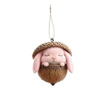 Animal Ornaments - 2D Acrylic Cute Animal Acorn Decoration, Christmas Tree Decor for Holiday Indoor Winter Party, Wall Window Farmhouse Seasonal Display, Festive Charming Seasonal Accent