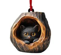 Animal Ornaments - 2d Acrylic Owl Ornaments | Animal Ornaments For Christmas Tree, Cute Hanging Christmas Ornaments, Animal Ornaments, Cat Car Ornament Monkey Koala For Decorac