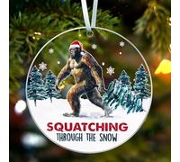 Animal Ornaments for Christmas Tree, Christmas Ornaments 2024 Forest Animal Ornaments Little Acrylic Hanging Decoration Gift (Gorilla)