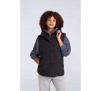 Animal Oslo Womens Padded Gilet With Hood - Black - Black - Size: 6