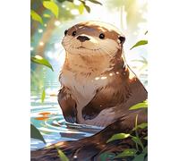 Animal Otter Jigsaw Puzzles for Adults 300 Pieces Educational Toys Challenging Game 300 Piece Puzzles for Adults for The Whole for Women Gifts for Men